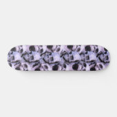 Paarse Skulls Skateboard (Horizontaal)