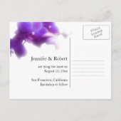 Paarse Sla het Briefkaart Datum op (Achterkant)