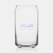 Paarse Slaapmasker Bachelorette Slaapfeestje Blikvorm Glas (Achterkant)