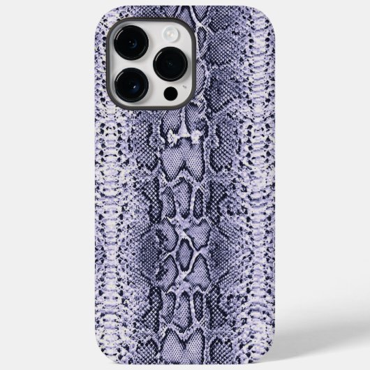 Paarse Slangenhuid Dierenprint Case-Mate iPhone Case (Achterkant)