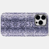 Paarse Slangenhuid Dierenprint Case-Mate iPhone Case (Achterkant (horizontaal))
