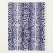 Paarse Slangenhuid Dierenprint Planner (Achterkant)