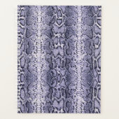 Paarse Slangenhuid Dierenprint Planner (Voorkant)