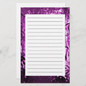 Paarse smeedmachines briefpapier (Voorkant / Achterkant)