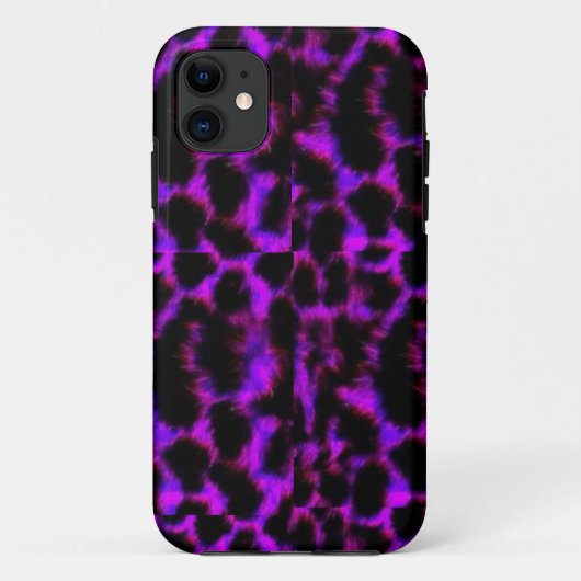 Paarse sneeuwpop Case-Mate iPhone case (Achterkant)