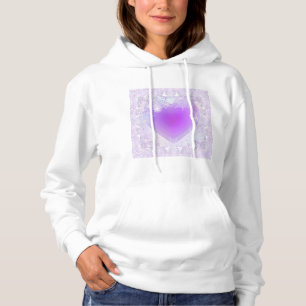 Paarse sneeuwvlok hoodie