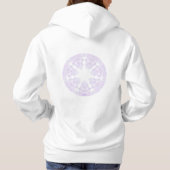 Paarse sneeuwvlok hoodie (Achterkant)