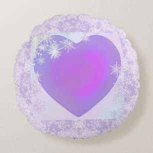 Paarse sneeuwvlok rond kussen