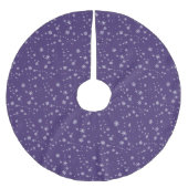 Paarse Snowflake Pattern Winter Feestdagen Kerstboom Rok (Voorkant)