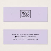 Paarse sociale mediaspotkaart mini visitekaartjes (Voorkant /achterkant)