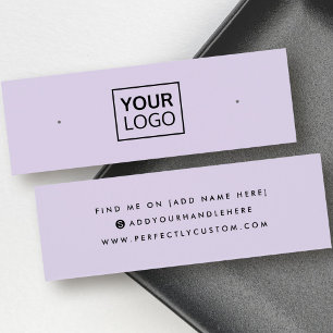 Paarse sociale mediaspotkaart mini visitekaartjes