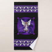 Paarse sol badhanddoek (Badhanddoek)