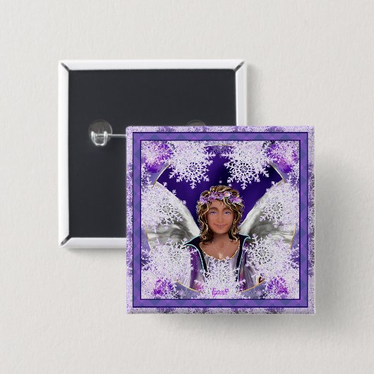 Paarse Soul Button (Voorkant /achterkant)