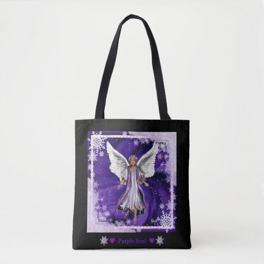 Paarse Soul Canvas tas (Voorkant)