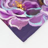 Paarse Soul Fleece Blanket (Hoek)