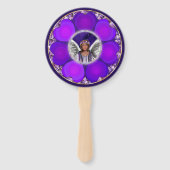 Paarse Soul Hand Fan Handwaaier (Achterkant)