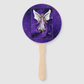 Paarse Soul Hand Fan Handwaaier (Voorkant)