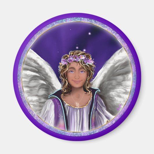 Paarse Soul Magnet Magneet (Voorkant)