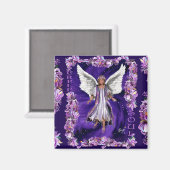 Paarse Soul Magnet Magneet (Voorkant / Achterkant)