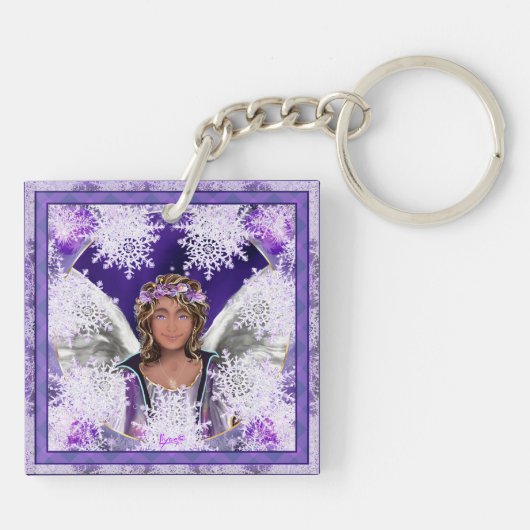 Paarse Soul Sleutelhanger (Achterkant)