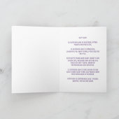 Paarse Space Capricorn Birthday Kaart (Binnen)