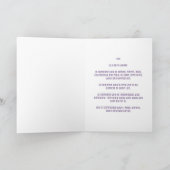 Paarse Space Leo Birthday Kaart (Binnen)