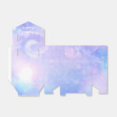 Paarse Spacey-lampjes Birthday Party Favor Boxes Bedankdoosjes (Uitgevouwen)