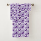 Paarse Sparkle Bad Handdoek (Insitu)