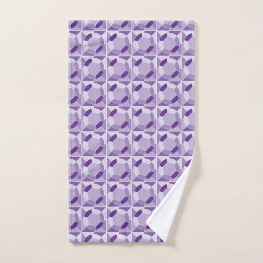 Paarse Sparkle Bad Handdoek (Handdoek)