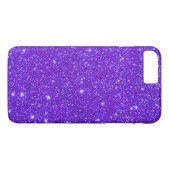 Paarse sparkle Glitter Aangepast ontwerp Onhandige Case-Mate iPhone Case (Achterkant (Horizontaal))