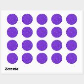 Paarse Sparkle Glitter Custom Ontwerp Uw Eigen Ronde Sticker (Vel)