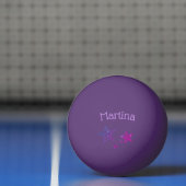 Paarse sparkle Glitter Effect Custom Ping Pong Pingpongballen (Net)