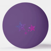 Paarse sparkle Glitter Effect Custom Ping Pong Pingpongballen (Achterkant)