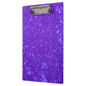 Paarse Sparkle Glitter Girly Clipboard 5 Klembord (Links)