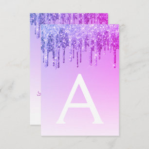 Paarse Sparkle Glitter Sweet Sixteen Birthday Kaart