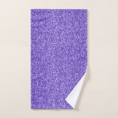 Paarse Sparkle Glitter Unicorn Name Bad Handdoek (Handdoek)