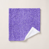 Paarse Sparkle Glitter Unicorn Name Bad Handdoek (Wasdoekje)