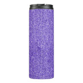 Paarse Sparkle Glitter Unicorn Name Thermosbeker (Achterkant)