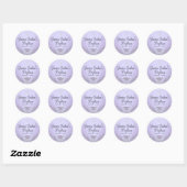 Paarse Sparkle Jewel Baptism Sticker (Vel)