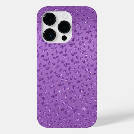 Paarse Sparkle Mobiele Telefoongeval Case-Mate iPhone Case (Achterkant)