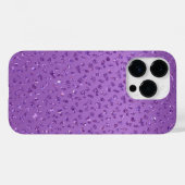 Paarse Sparkle Mobiele Telefoongeval Case-Mate iPhone Case (Achterkant (horizontaal))