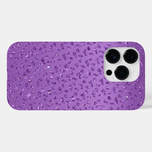 Paarse Sparkle Mobiele Telefoongeval Case-Mate iPhone Case (Achterkant (horizontaal))
