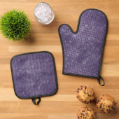 Paarse Sparkle Ovenwant & Pannenlap Set (Top down)