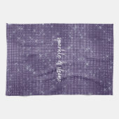 Paarse Sparkle Theedoek (Horizontaal)