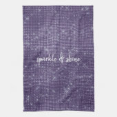 Paarse Sparkle Theedoek (Verticaal)