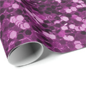 Paarse Sparkly Faux Glitter Cadeaupapier (Rol Hoek)