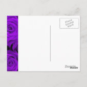 Paarse spectaculaire Rozen Briefkaart (Achterkant)