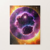 Paarse Sphere Science Fiction Dimension Legpuzzel (Verticaal)