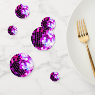 Paarse Spiegel Disco Ball Confetti