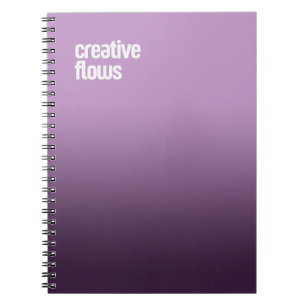 Paarse spiraal Notitieboek - "Creative Flows" Jour